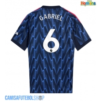Camisa de time de futebol Arsenal Gabriel Magalhaes #6 Replicas 2º Equipamento 2025-26 Manga Curta
